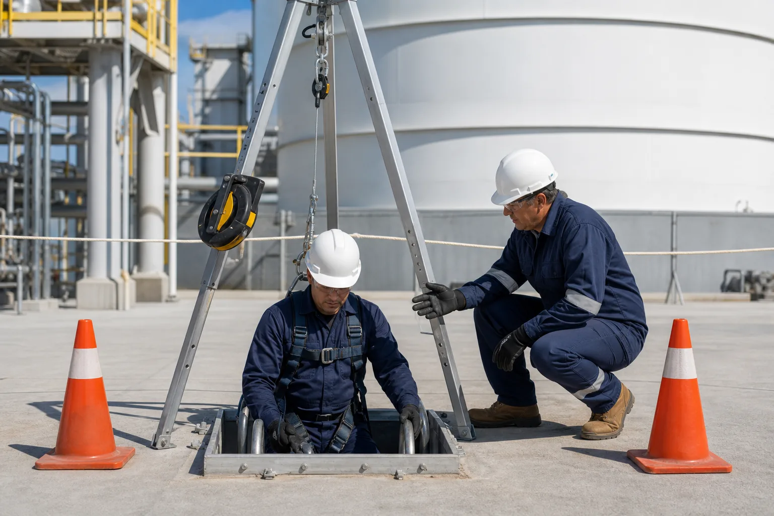 Lifting Awareness training activity in an industrial workplace.