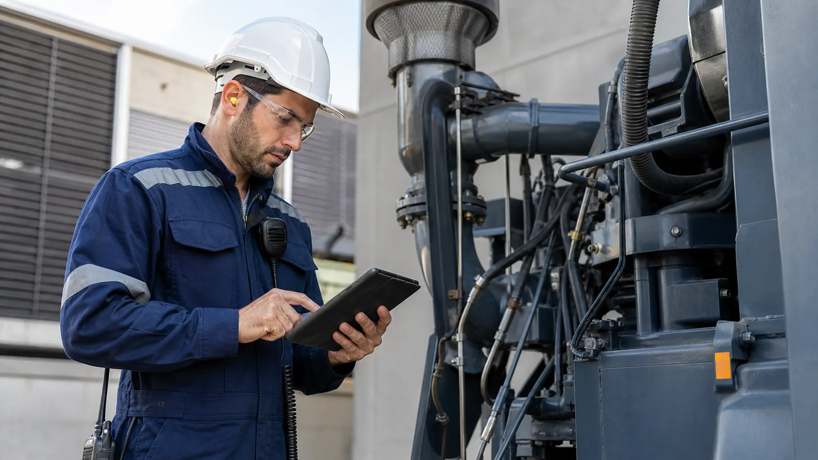 Industrial consultant discussing training requirements with a corporate client.