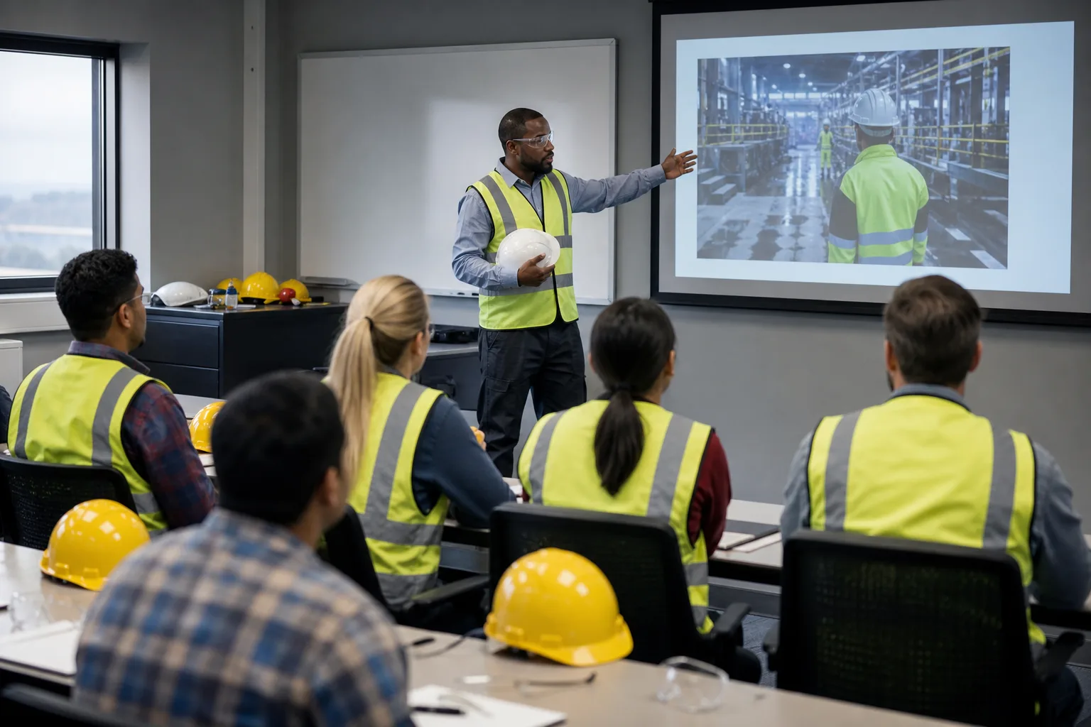 Training Classroom Industrial training visual.